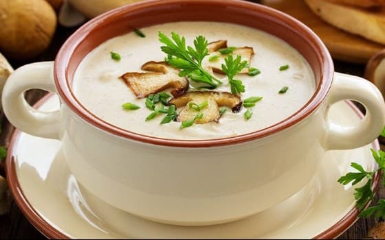 سوپ شیر و قارچ کیلویی